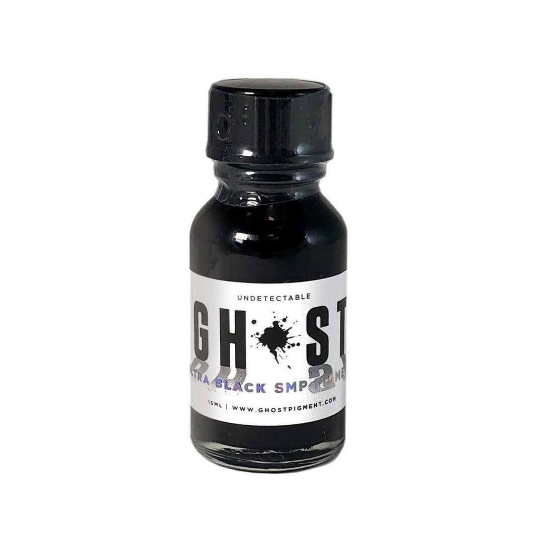 Ghost Pigments black SMP pigment bottle, FYT premium tattoo supplies New York
