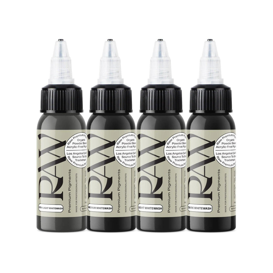 Raw Ink White Wash Set - Tattoo Ink - FYT Tattoo Supplies New York