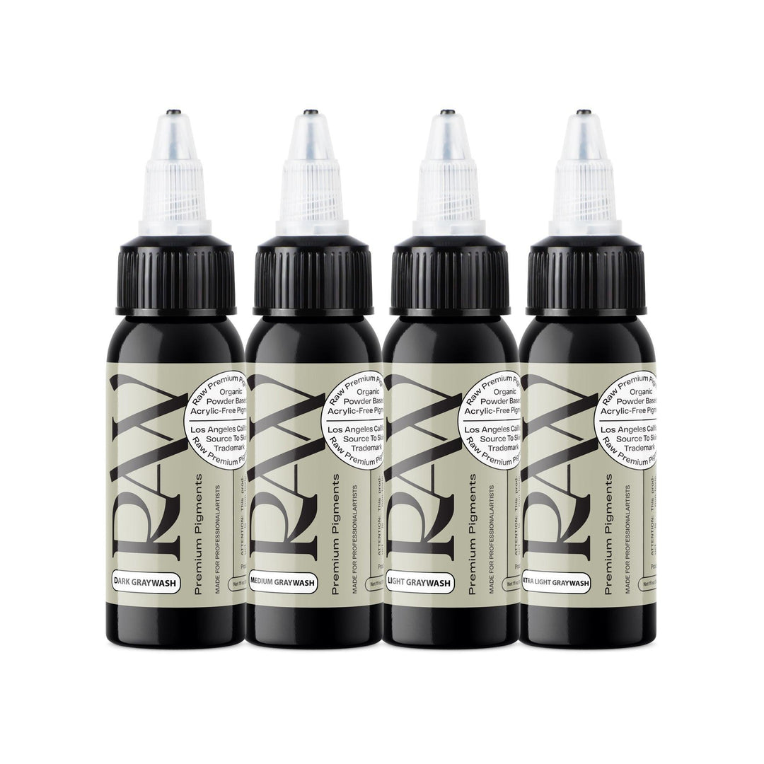 Raw Ink Grey Wash Set - Tattoo Ink - FYT Tattoo Supplies New York