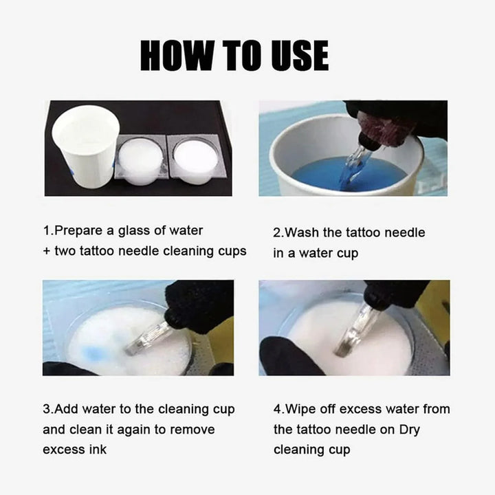 Dip Foam Cups - 24Pcs Dip Foam Cleaning Caps - Medical Supplies - FYT Tattoo Supplies New York