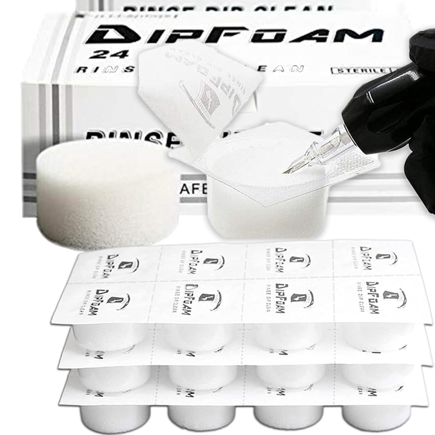 Dip Foam - Gakonp 24Pcs Dip Caps - - FYT Tattoo Supplies New York