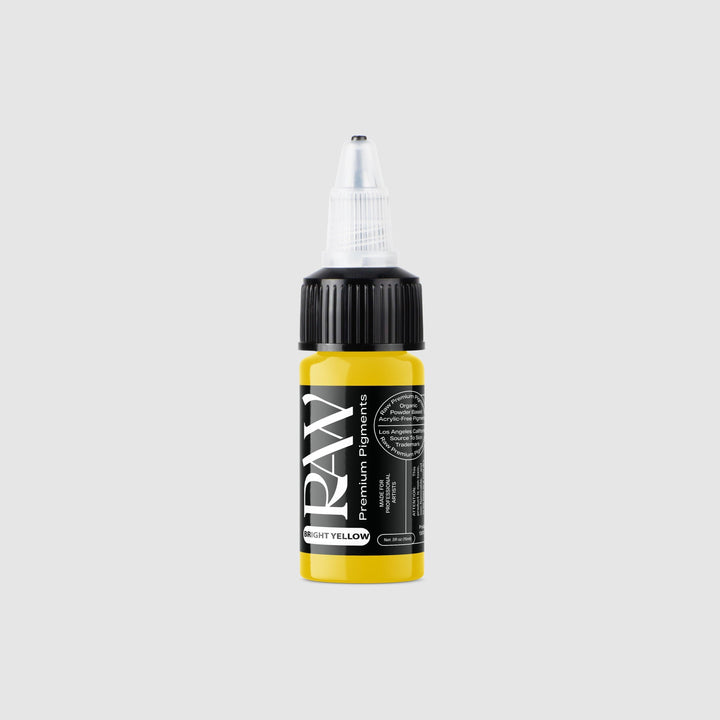 Raw Ink Bright Yellow - Tattoo Ink - FYT Tattoo Supplies New York