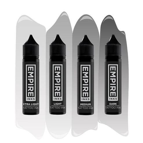 Empire Inks Graywash Series — 4-Stage Graywash Set - Tattoo Ink - FYT Tattoo Supplies New York