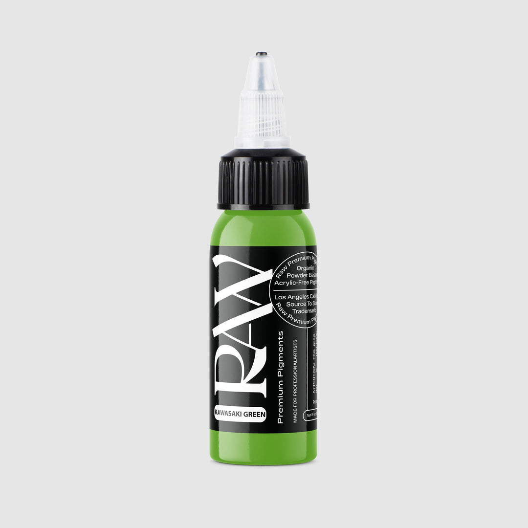 Raw Ink Kawasaki Green - Tattoo Ink - FYT Tattoo Supplies New York