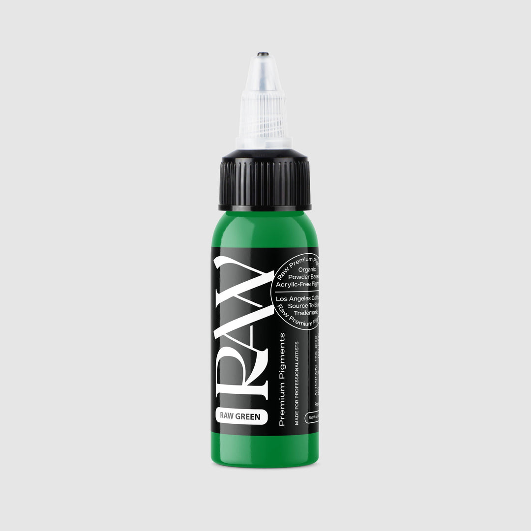Raw Ink Raw Green - Tattoo Ink - FYT Tattoo Supplies New York