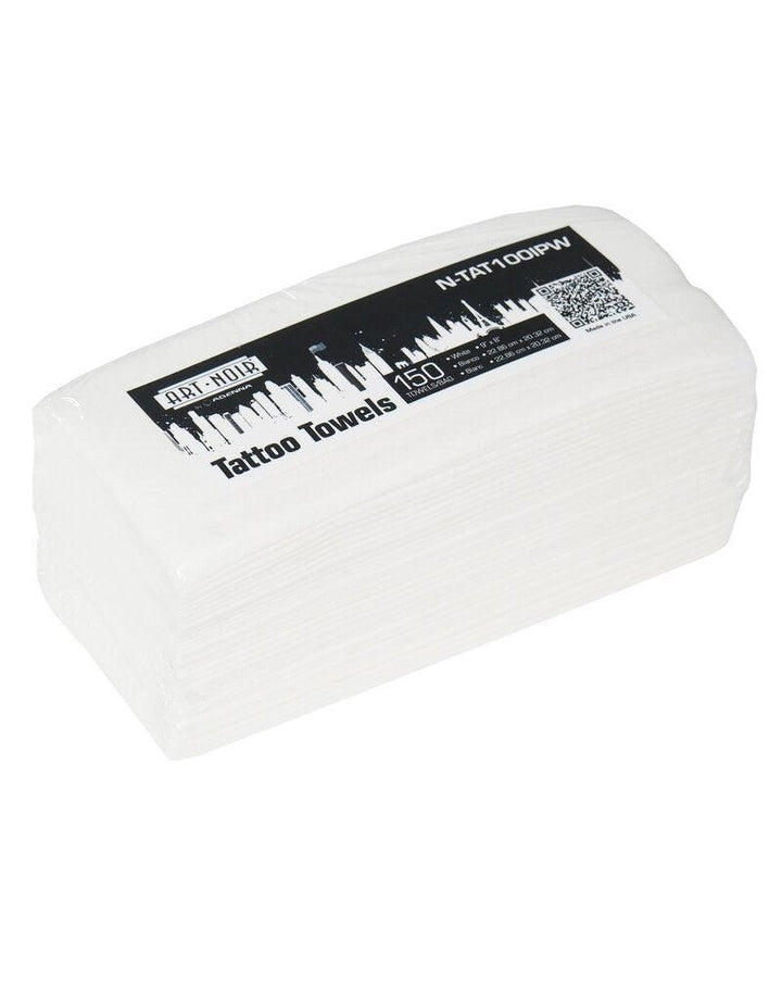 Art Noir Tattoo Towels Case (12bags of 150) 1800 Towels 100 Series - Station Prep. & Barrier - FYT Tattoo Supplies New York