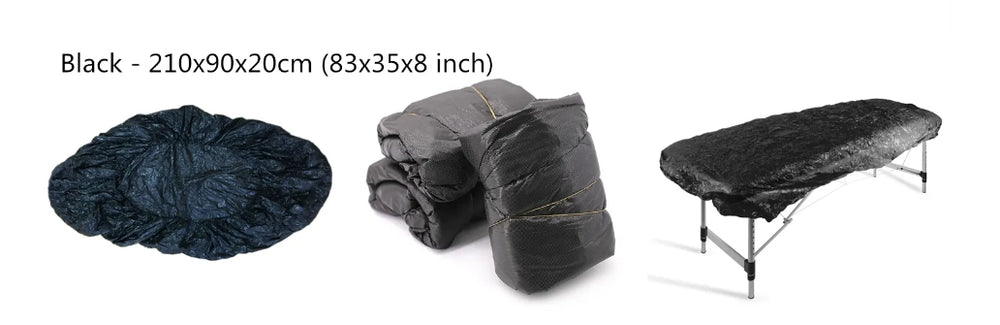 Bed Cover Black Disposable - Station Prep. & Barrier - FYT Tattoo Supplies New York