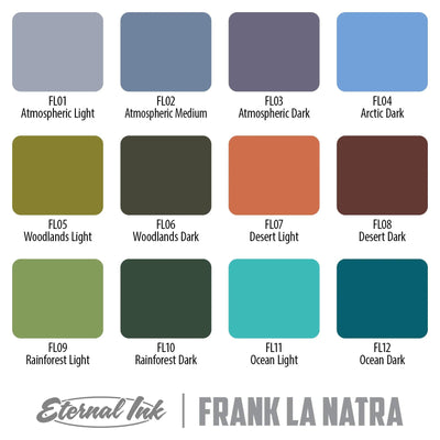 Frank La Natra Signature Series Set-1 ounce - Tattoo Ink - FYT Tattoo Supplies New York