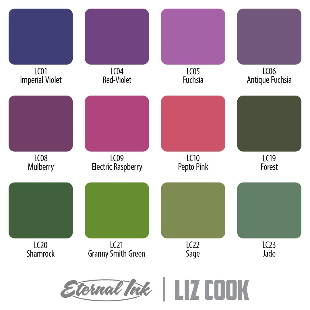 Eternal Ink Liz Cook Signature Series Set - Tattoo Ink - FYT Tattoo Supplies New York