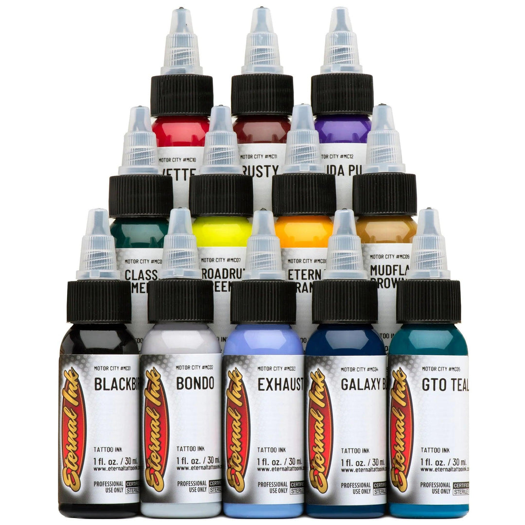 Eternal Ink Motor City Ink Set - Tattoo Ink - FYT Tattoo Supplies New York