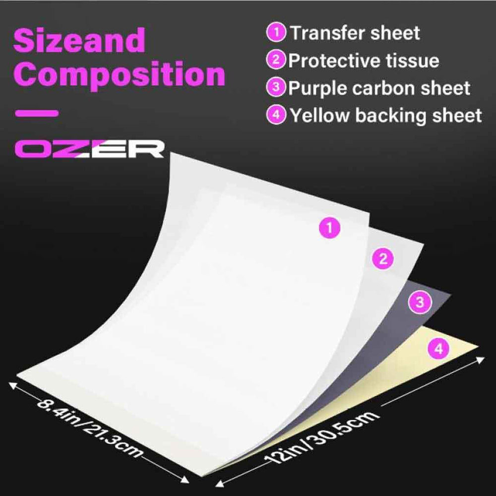OZER Classic Stencil Thermal Paper - Station Prep. & Barrier - FYT Tattoo Supplies New York