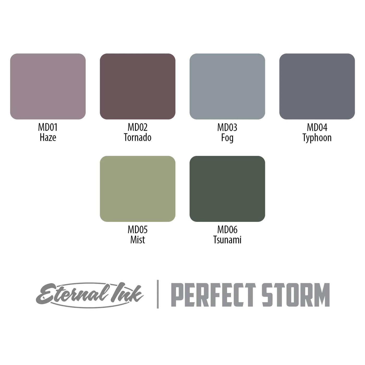 Perfect Storm Set-1 ounce - Tattoo Ink - FYT Tattoo Supplies New York