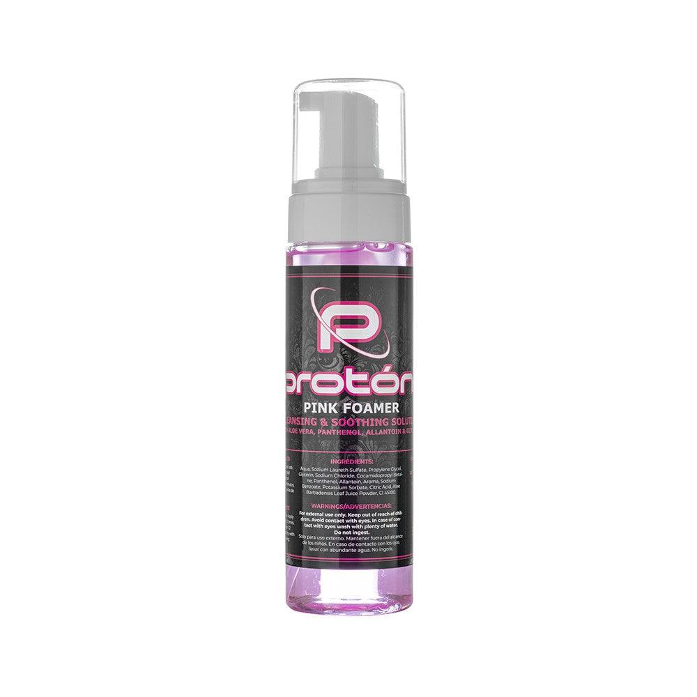 Proton Pink Foamer with Panthenol, Alantoin and Aloe Vera - Cleansing Foam - 220ml / 7.4 Oz. - Tattoo Care - FYT Tattoo Supplies New York