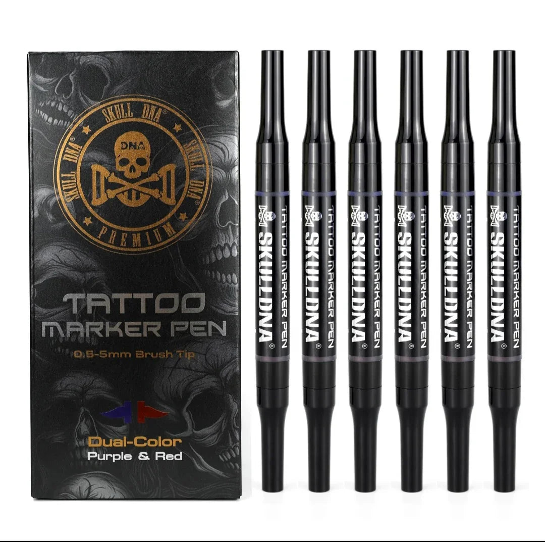 Dual Color Tattoo Marker Pen - skin marker - FYT Tattoo Supplies New York