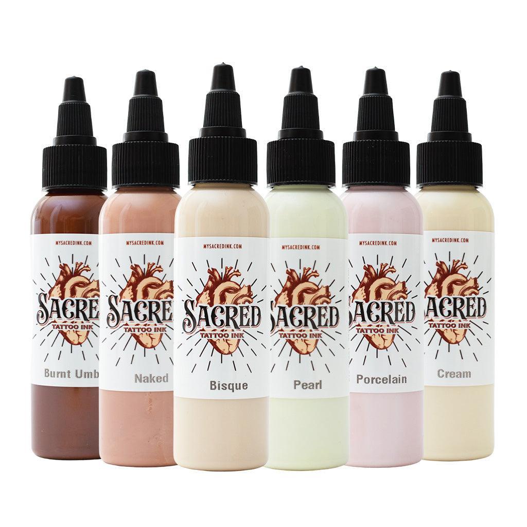 Sacred Inks-Fleshtones 1 oz Set - Tattoo Ink - FYT Tattoo Supplies New York