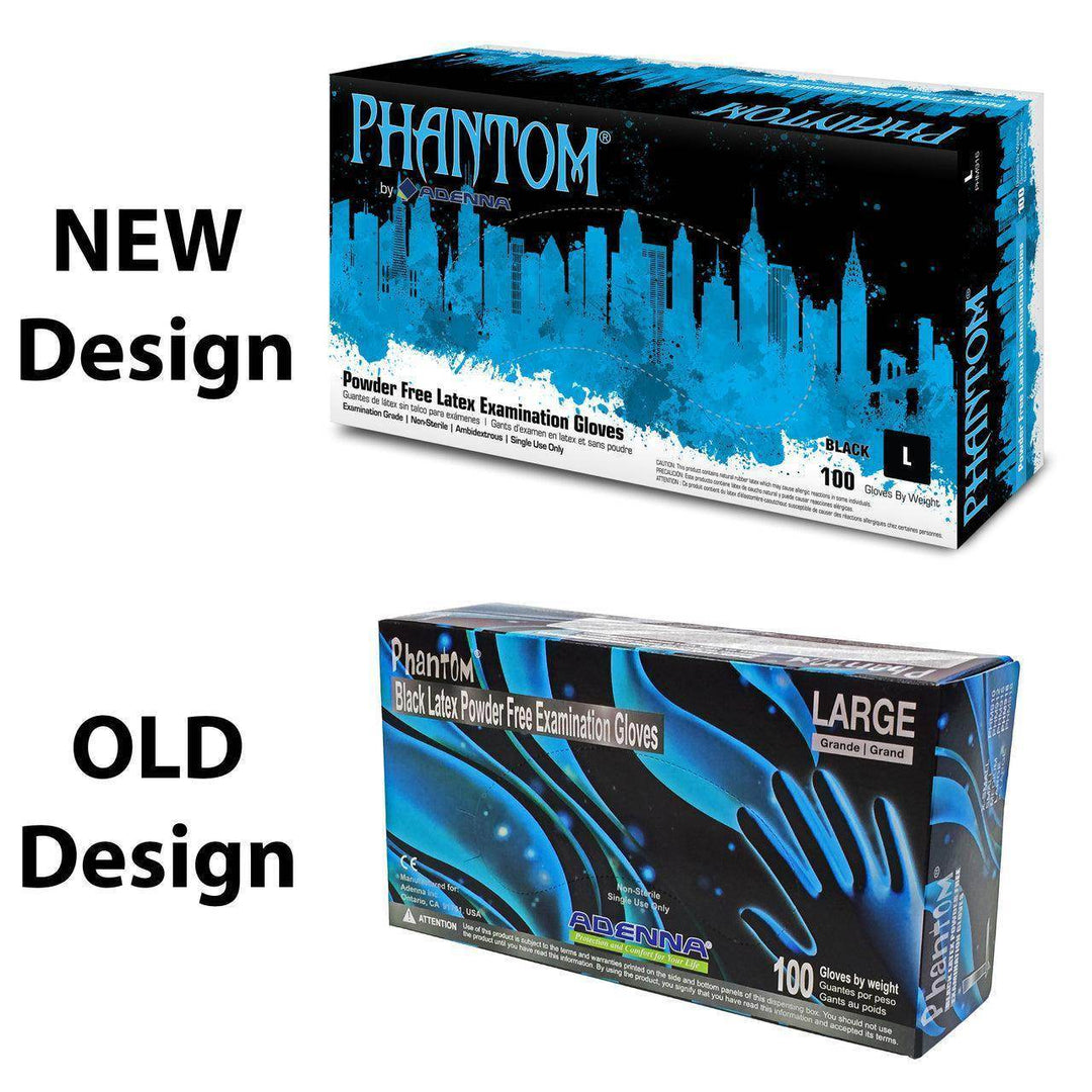 Adenna Black Phantom Latex Gloves - Gloves - FYT Tattoo Supplies New York