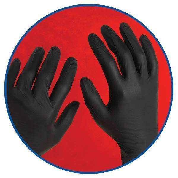 Adenna Night Angel-Black Nitrile Gloves - Gloves - FYT Tattoo Supplies New York