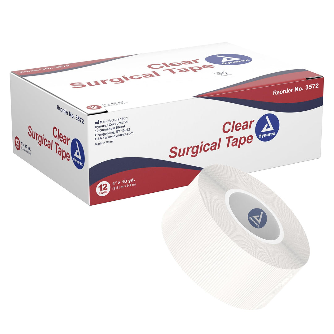Dynarex - Surgical Tape Transparent 1" x 10 yds - Station Prep. & Barrier - FYT Tattoo Supplies New York