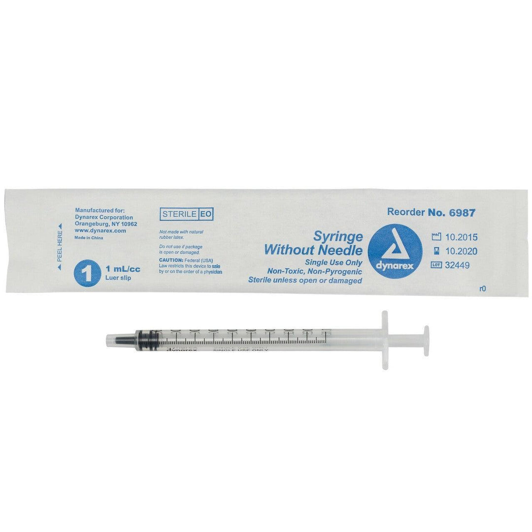 Dynarex - Syringe Without Needle, 1cc - Medical Syringes - FYT Tattoo Supplies New York