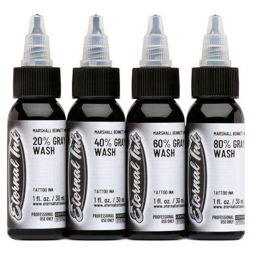 Eternal Ink-Marshall Bennett Gray Wash Set - Tattoo Ink - FYT Tattoo Supplies New York