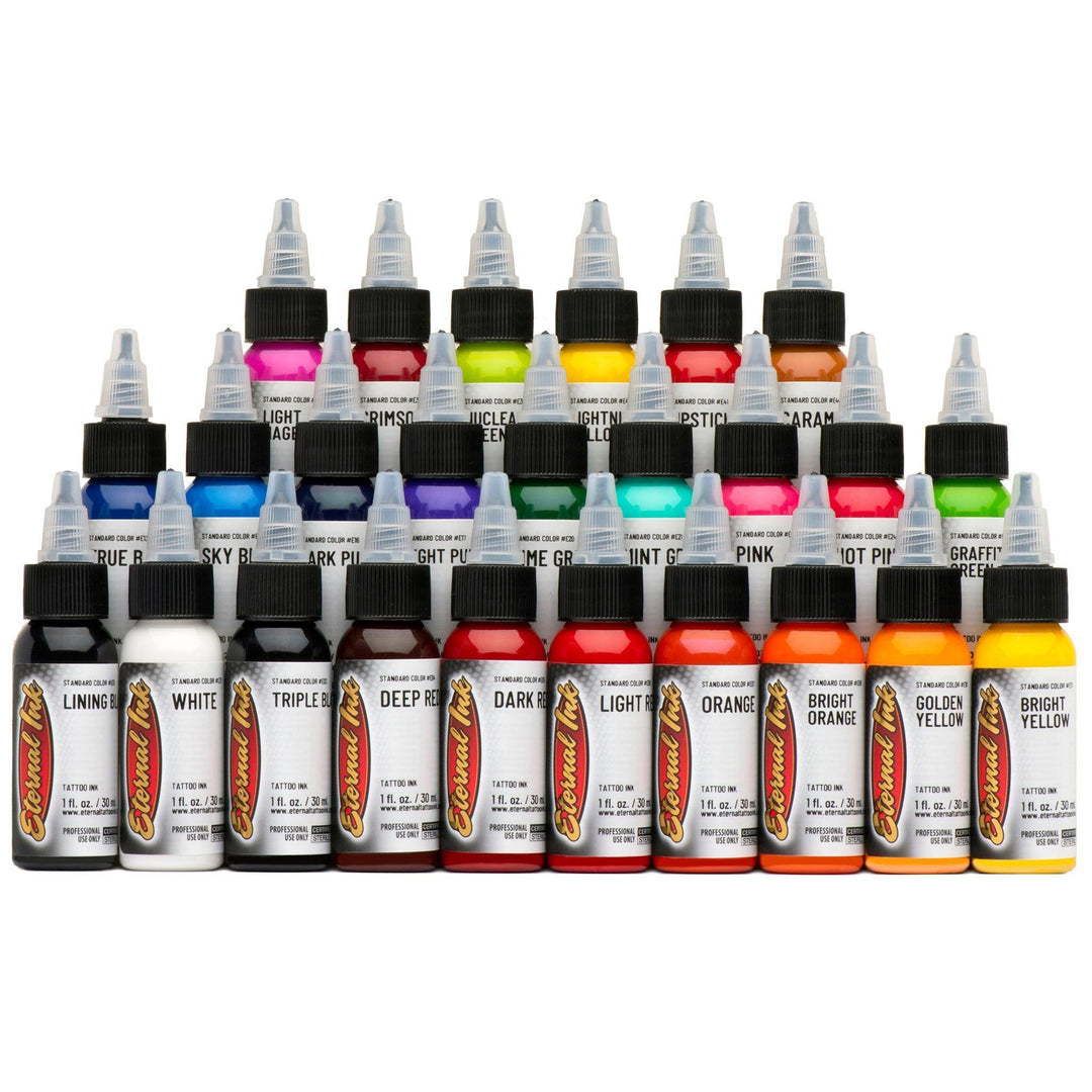 Eternal Ink-Top 25 Set - Tattoo Ink - FYT Tattoo Supplies New York