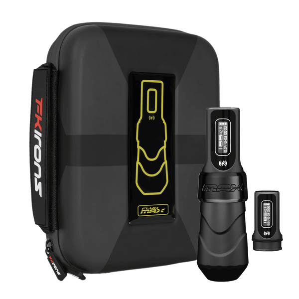 FK Irons Flux Max With PowerBolt II - Black Ops- Tattoo Machine