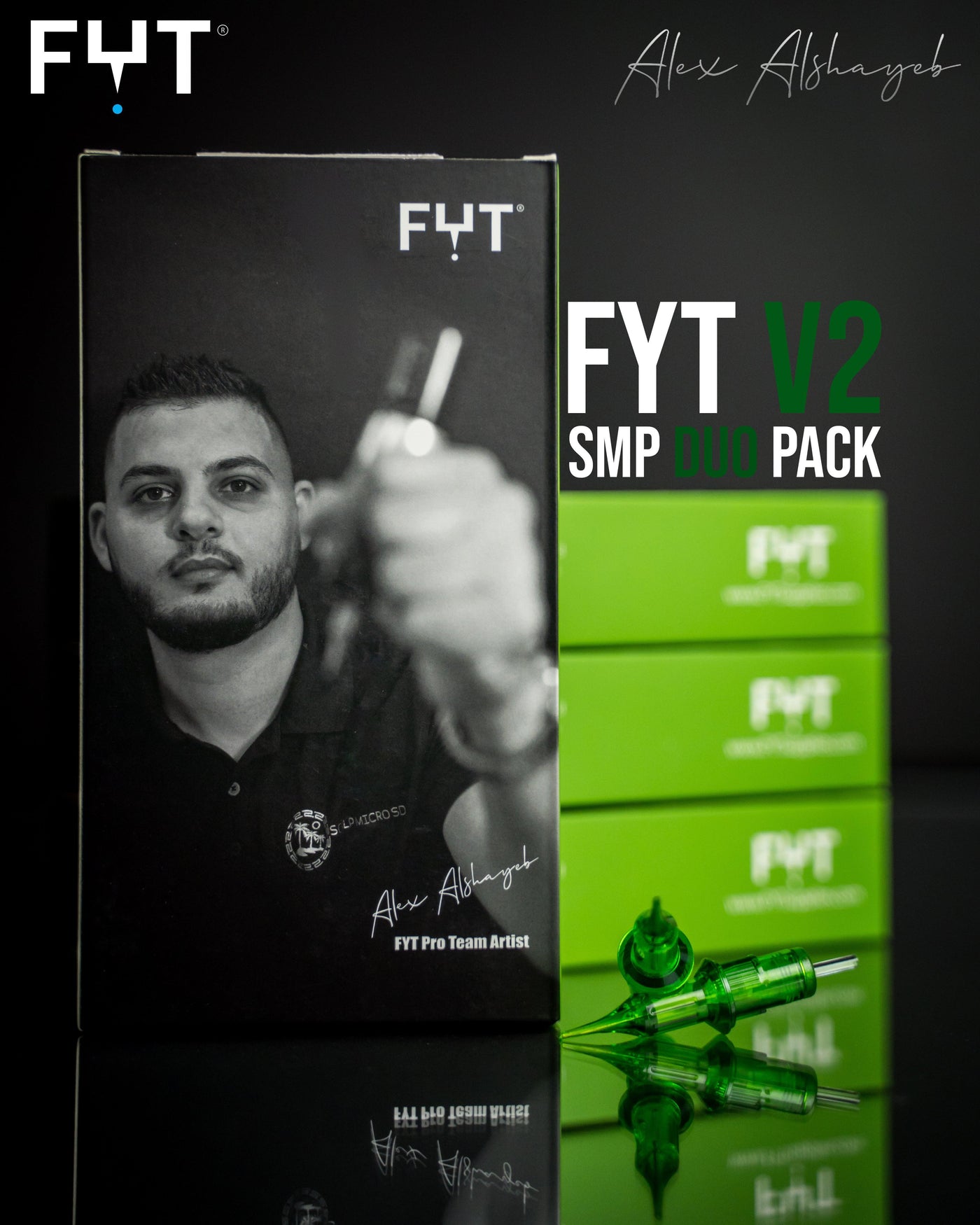 FYT Emerald Cartridges - Alex Artist Series SMP - Cartridges - FYT Tattoo Supplies New York