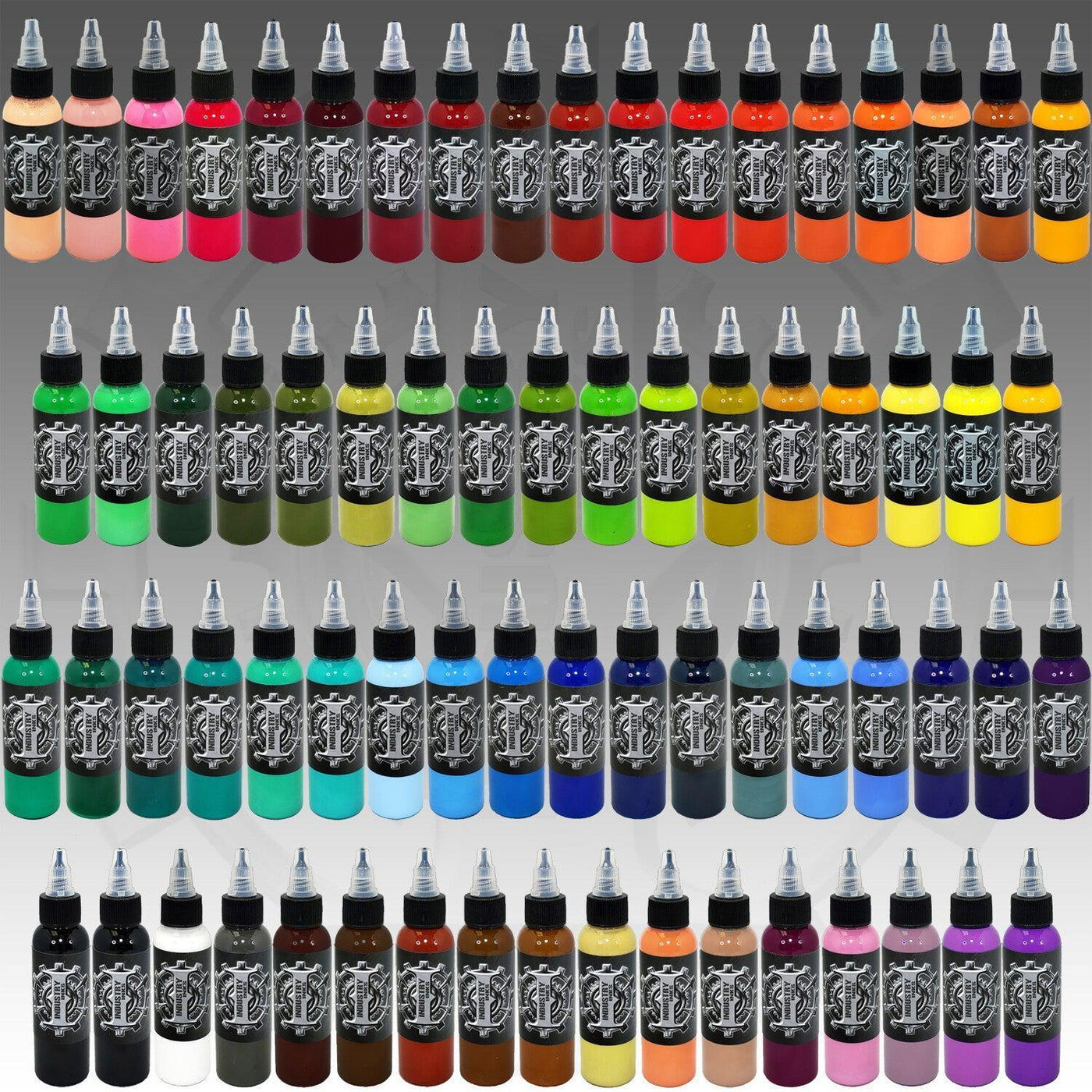 Industry Ink - 70 color set - Tattoo Ink - FYT Tattoo Supplies New York