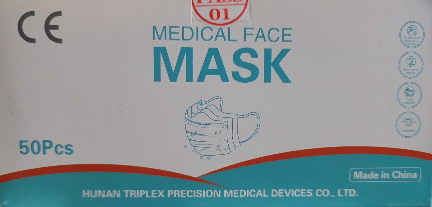Medical Face Mask Ear Loop (Blue) - Station Prep. & Barrier - FYT Tattoo Supplies New York