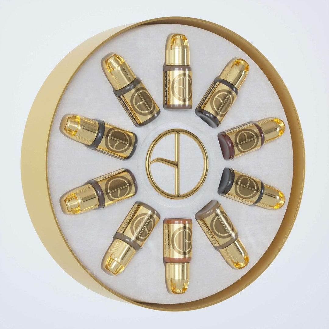 Perma Blend The Brow Daddy Gold Collection - PMU Pigments - FYT Tattoo Supplies New York