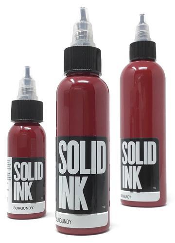 Solid Ink Burgundy - Tattoo Ink - FYT Tattoo Supplies New York