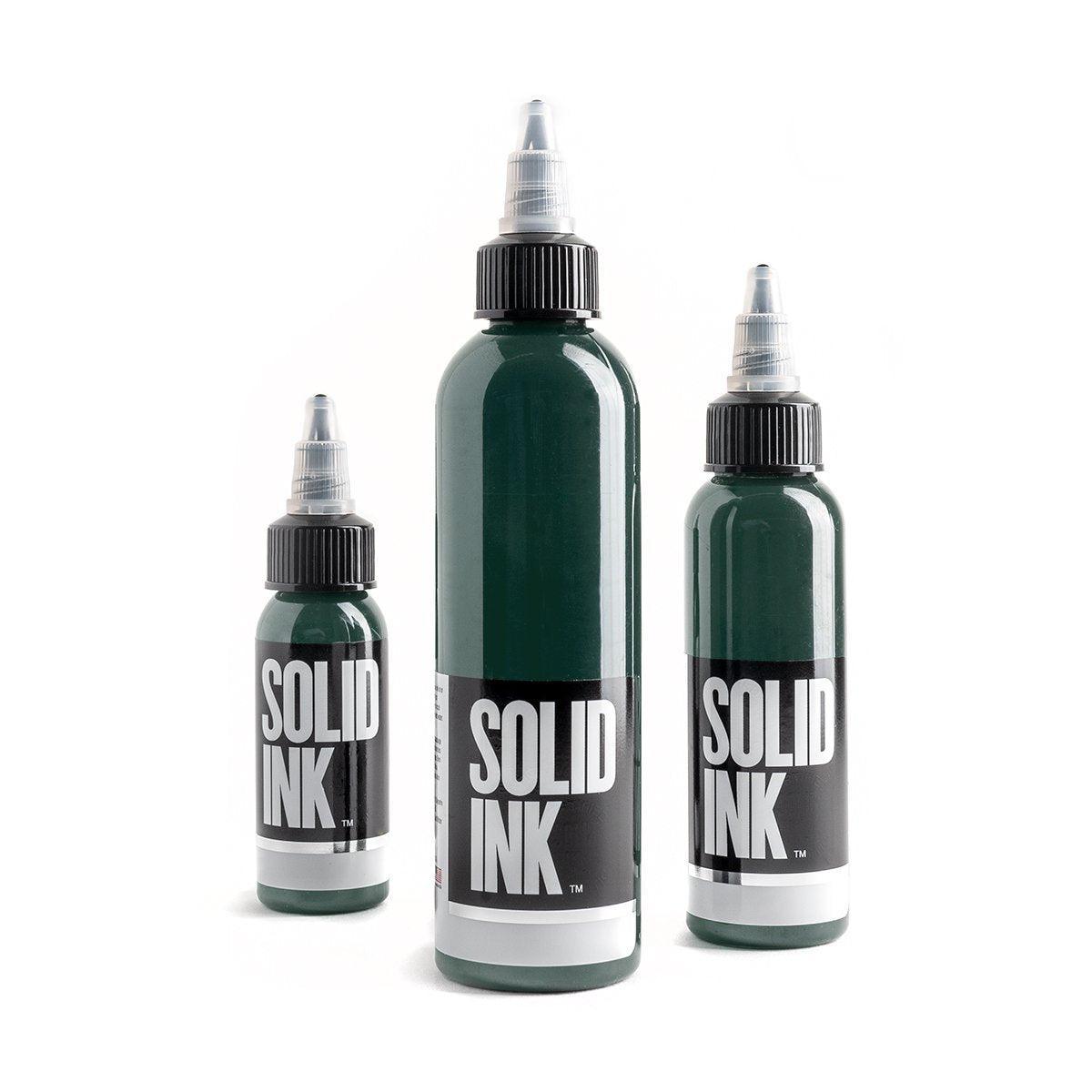 Solid Ink Dark Green - Tattoo Ink - FYT Tattoo Supplies New York