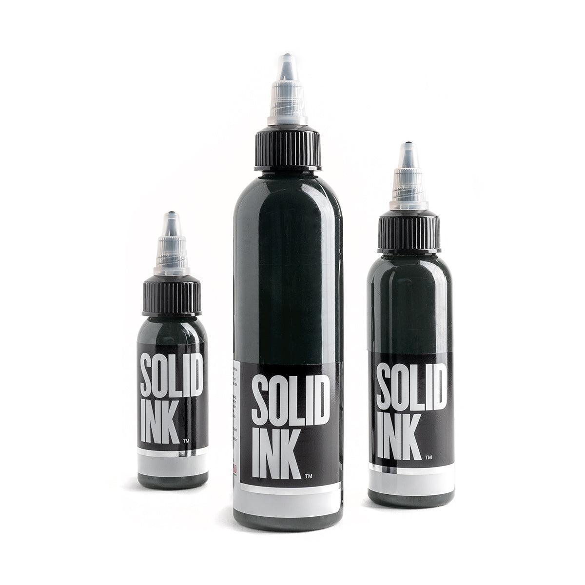 Solid Ink Deep Green - Tattoo Ink - FYT Tattoo Supplies New York