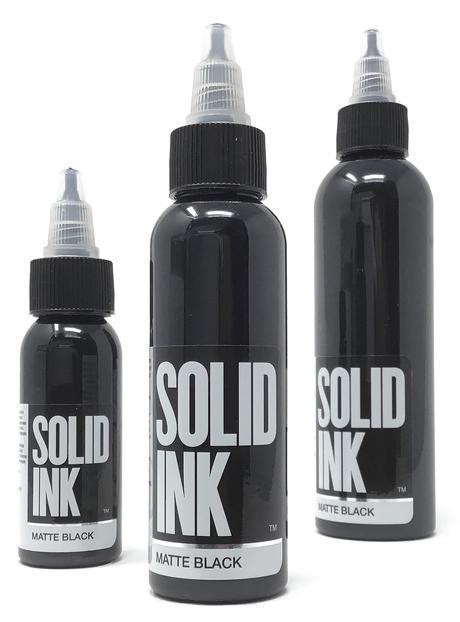 Solid Ink Matte Black - Tattoo Ink - FYT Tattoo Supplies New York
