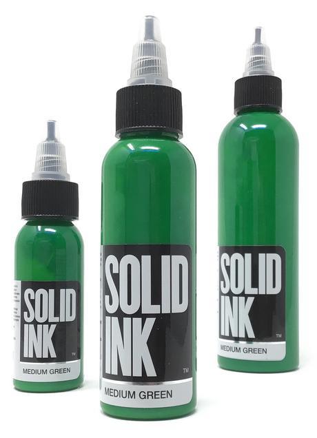 Solid Ink Medium Green - Tattoo Ink - FYT Tattoo Supplies New York