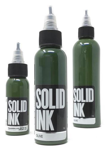Solid Ink Olive - Tattoo Ink - FYT Tattoo Supplies New York