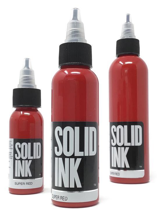 Solid Ink Super Red - Tattoo Ink - FYT Tattoo Supplies New York