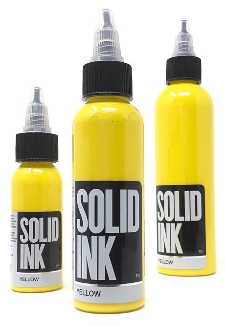 Solid Ink Yellow - Tattoo Ink - FYT Tattoo Supplies New York