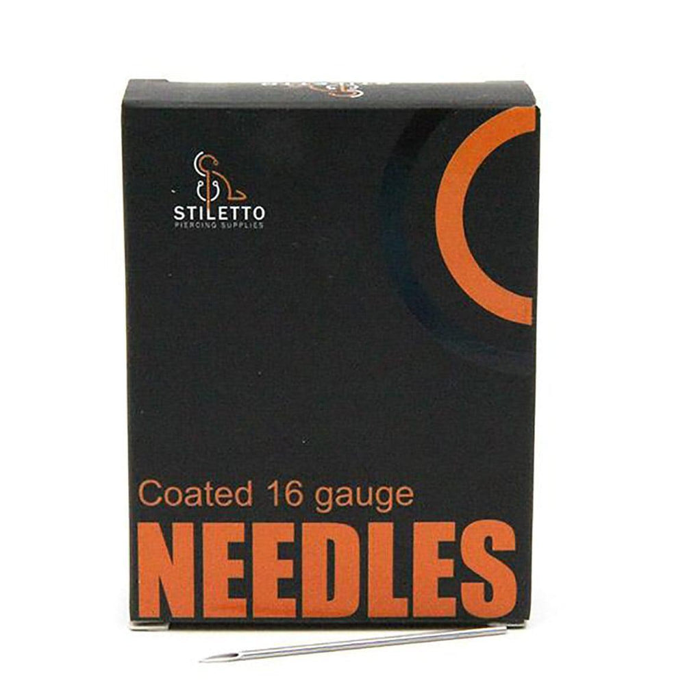 Stiletto Piercing Needles - 16G - Piercing Needles - FYT Tattoo Supplies New York