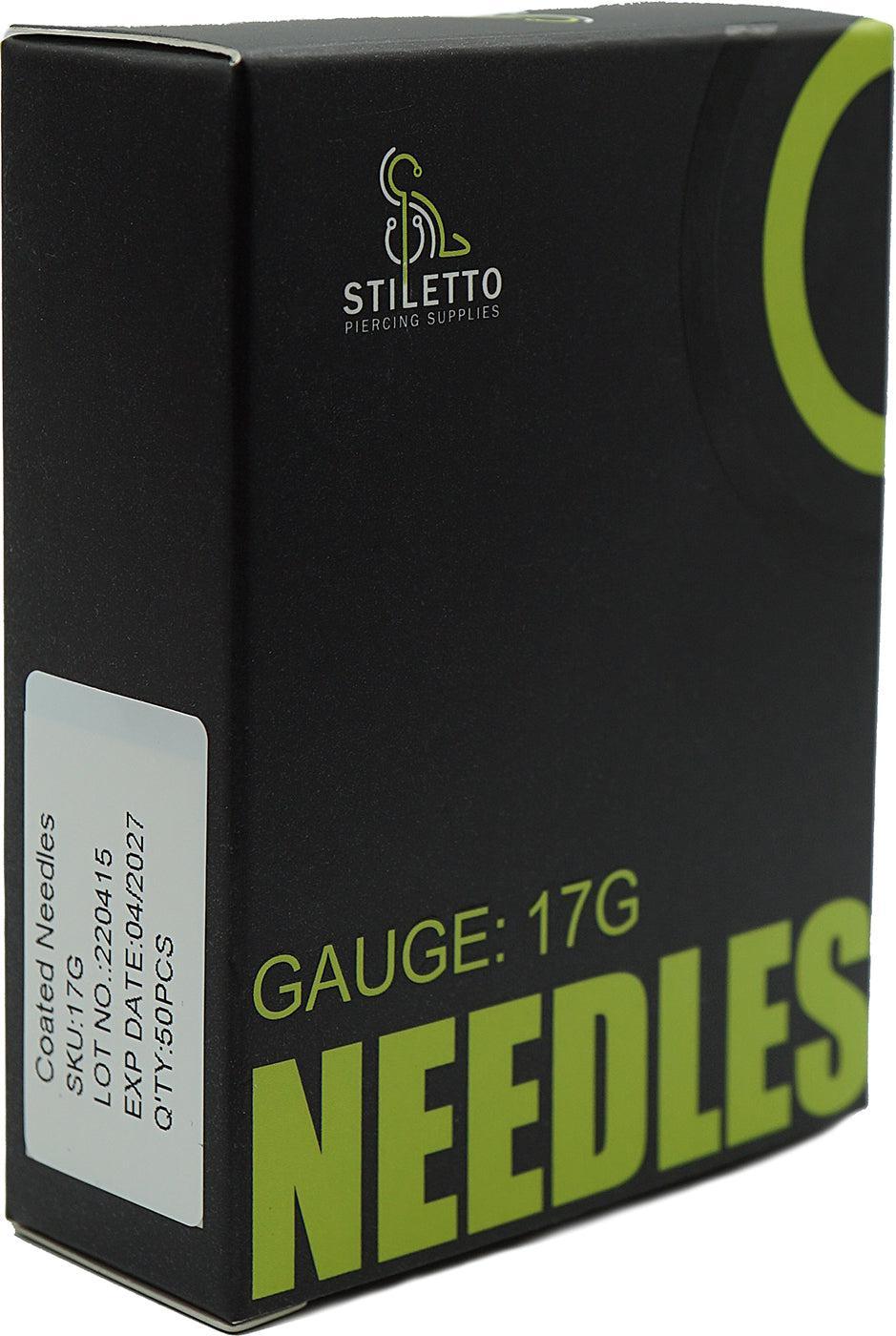 Stiletto Piercing Needles - 17G - Piercing Needles - FYT Tattoo Supplies New York