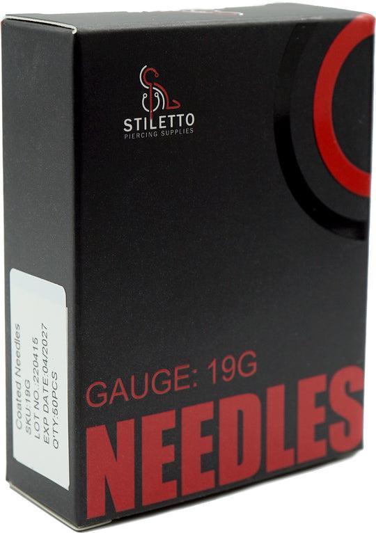 Stiletto Piercing Needles - 19G - Piercing Needles - FYT Tattoo Supplies New York