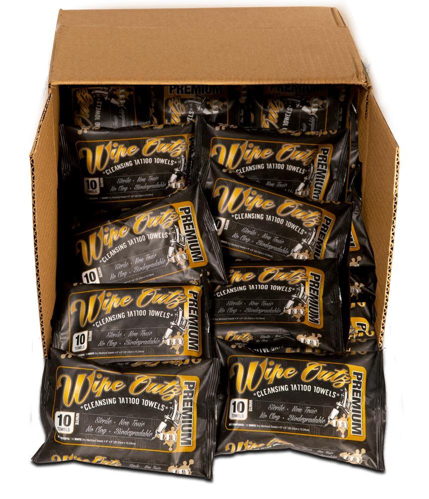 Wipe Outz™ Sterilized Tattoo DRY Towels - Station Prep. & Barrier - FYT Tattoo Supplies New York